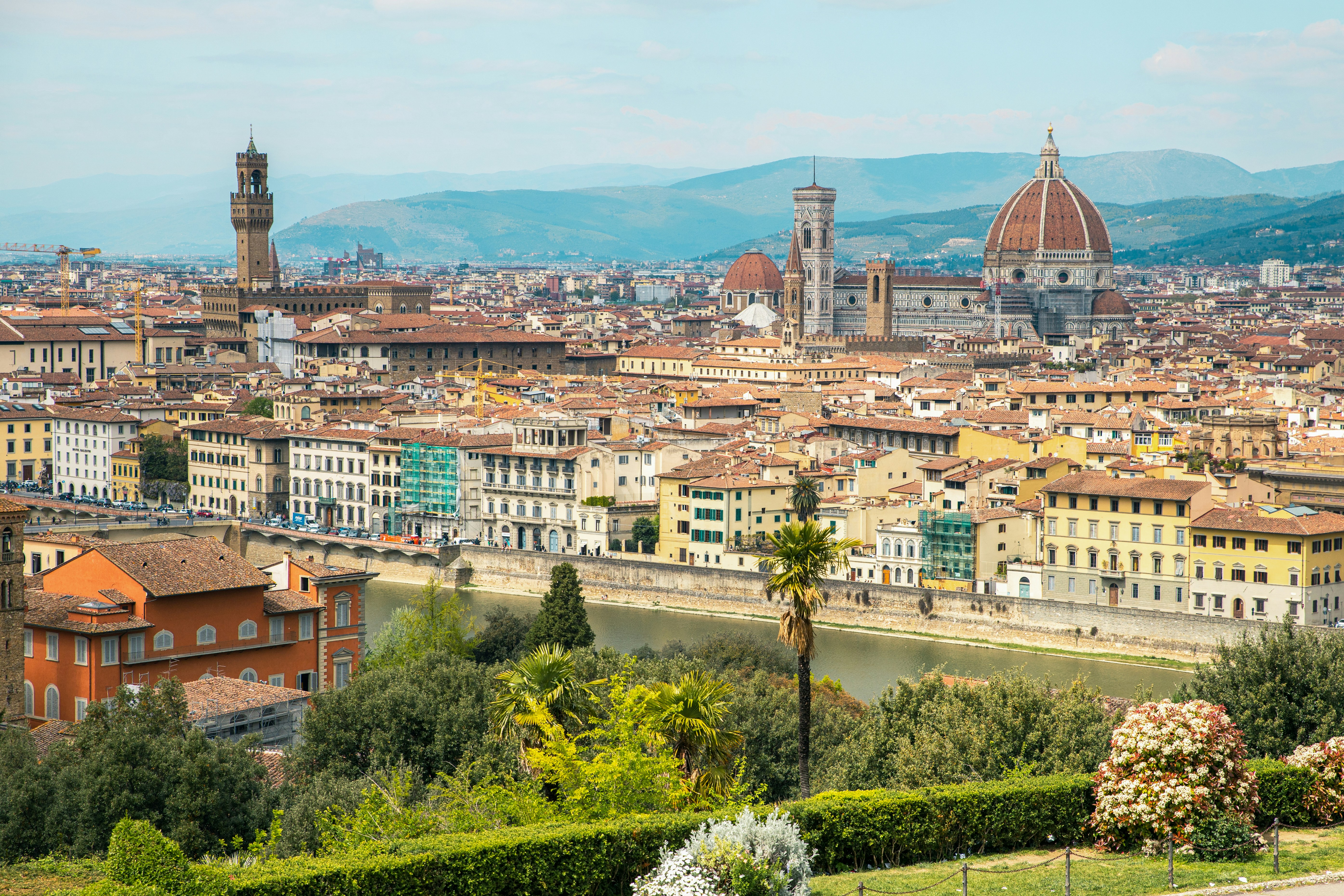 Florence panorama with Duomo and Palazzo Vecchio